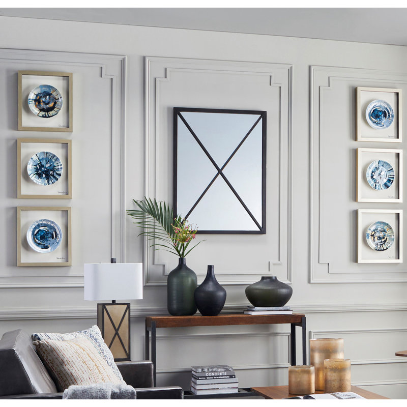 Ensemble de 3 peintures encadrées