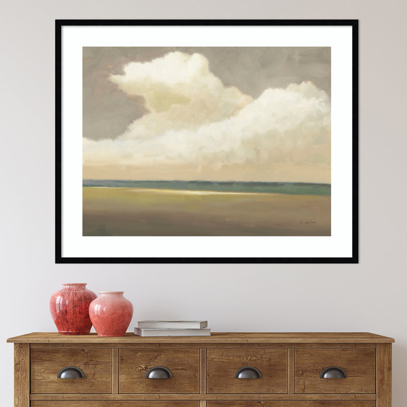 «Prairie Summer» par James Wiens - reproduction d'art encadrée, Brun, H 33 po x l 41 po x P 1 po
