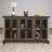 Lupita 6 Iron Mesh Door Panel Sideboard with Middle Shelves