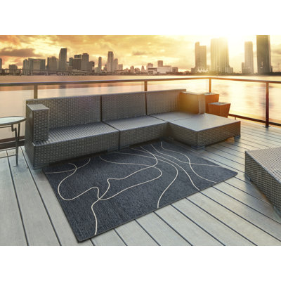 Aramen Floral Indoor / Outdoor Area Rug