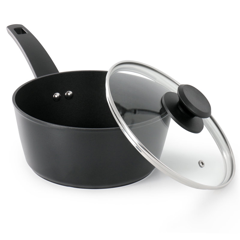 Casserole en aluminium texturé antiadhésif 2,5 pintes avec couvercle Oster Connelly