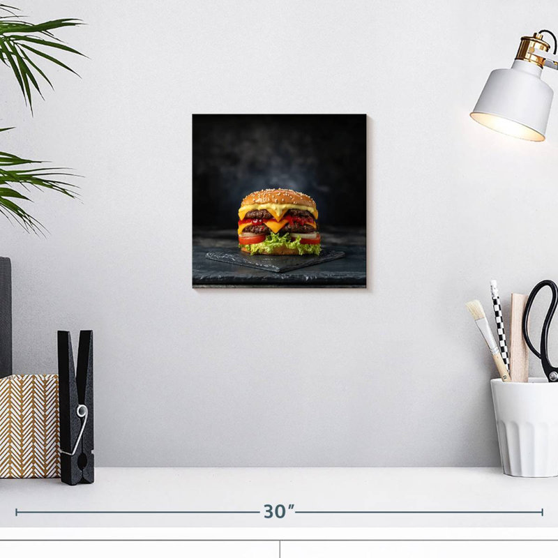 Yarlin Double Layer Cheeseburger, 10" H x 10" W