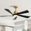 Ventilateur de plafond moderne Karlena de 52 po avec lumière et télécommande (ensemble de 2)-133011333