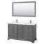 Ensemble de meuble-lavabo double 60 "avec miroir Deborah-97738967-97738966-97754503