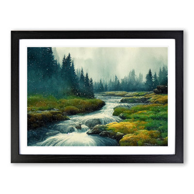 Forest Steam Vol.2 - Framed Print
