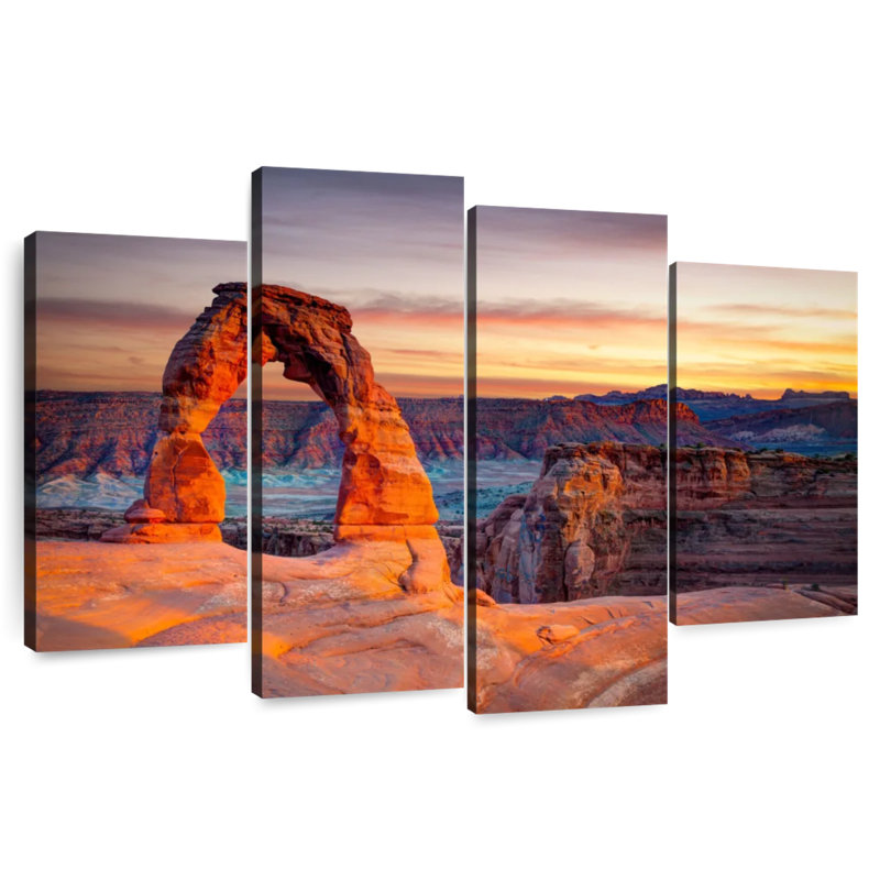 Alvord Delicate Arch In Utah, 32" H x 52" W