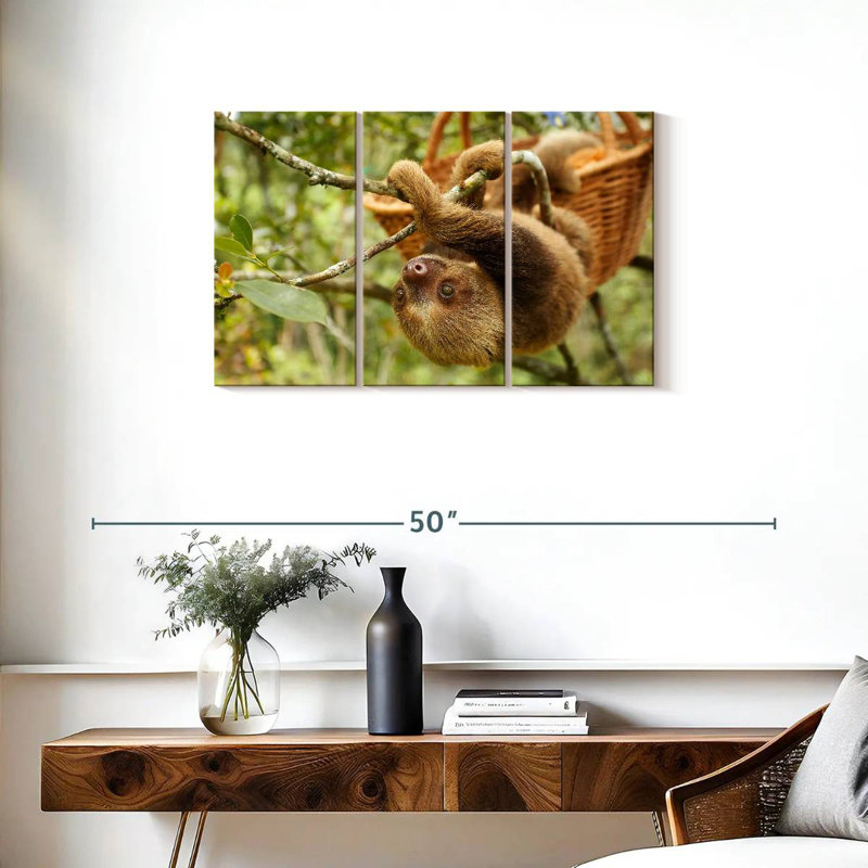 Brampt Sloth On A Tree, 20" H x 33" W