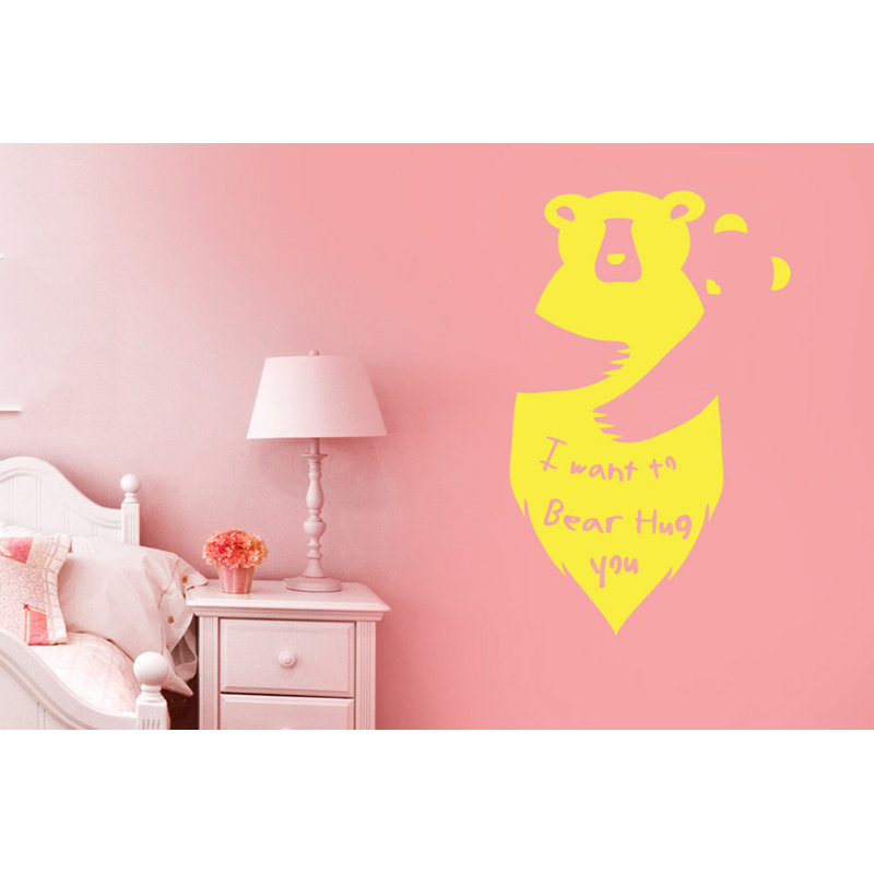 Non-Wall Damaging Wall Decal, Large, Bright Yellow