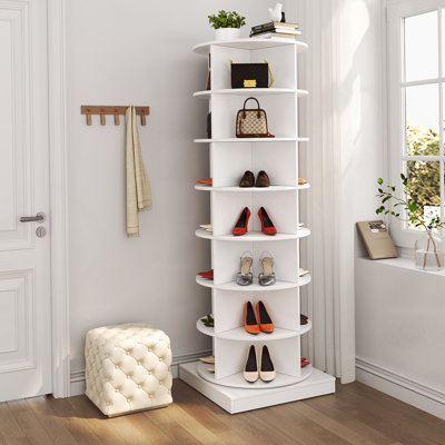 Nouvelle armoire à chaussures rotative à 7 niveaux pouvant contenir jusqu'à 28 chaussures Paris