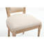 Chaise de salle à manger rembourrée de 2 personnes, beige, haute, assise confortable, pieds, finition tréfilée, construction solide, démontable, conception facile à assembler, construction, espace