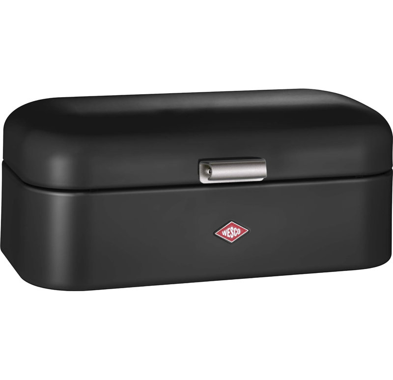 Grandy Bread Bin, Black Matt