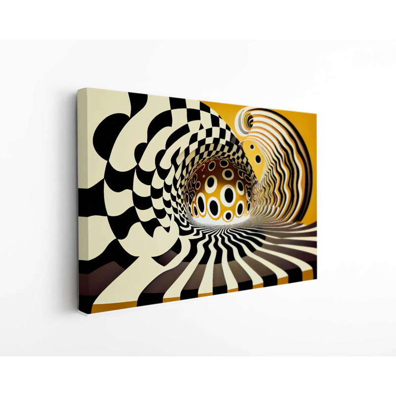 " Modern Abstract Generative Aixa ", 24" H x 36" W x 1" D