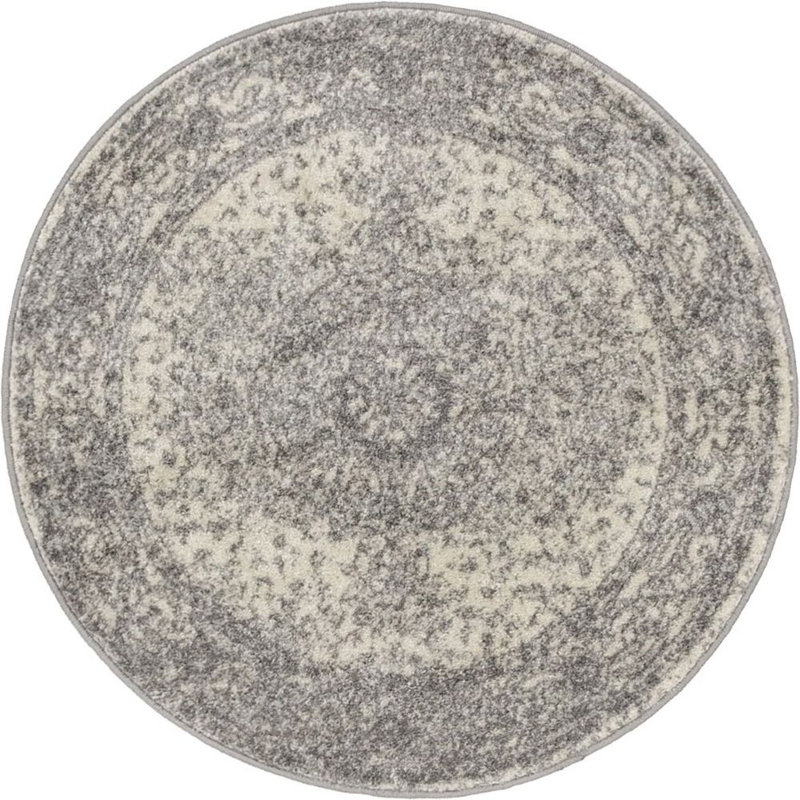 Tapis à motif oriental gris Vienna, Tapis de couloir 2 pi x 13 pi