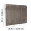 Huntington Chocolate Geometric Stripe Wallpaper