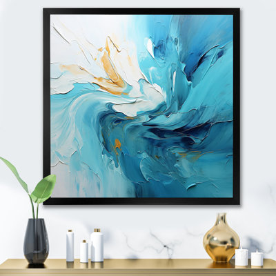 Azure Symphony I - Abstract Landscape Canvas Wall Art