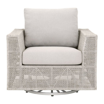 Woven Swivel Aluminum Outdoor Lounge Chair