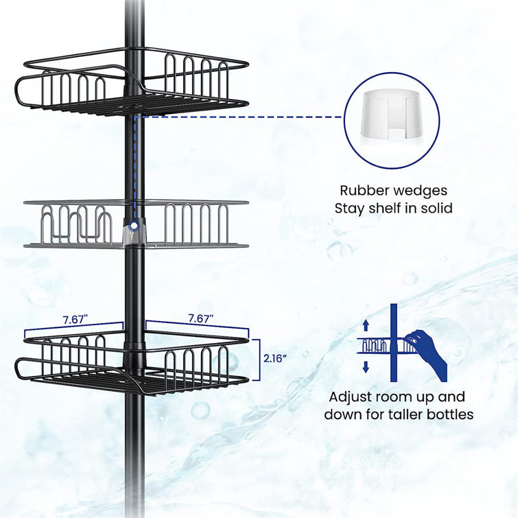 Dorwarth Free-standing Stainless Steel Shower Shelf