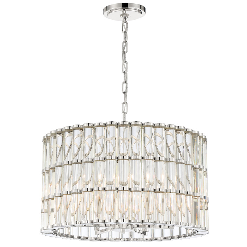Charlii 6 - Light Dimmable Drum Chandelier