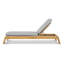 Chaise longue en teck Solera