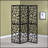 Black 3-Panel Folding Screen