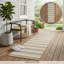 Tapis de couloir d'extérieur 8 pi beige