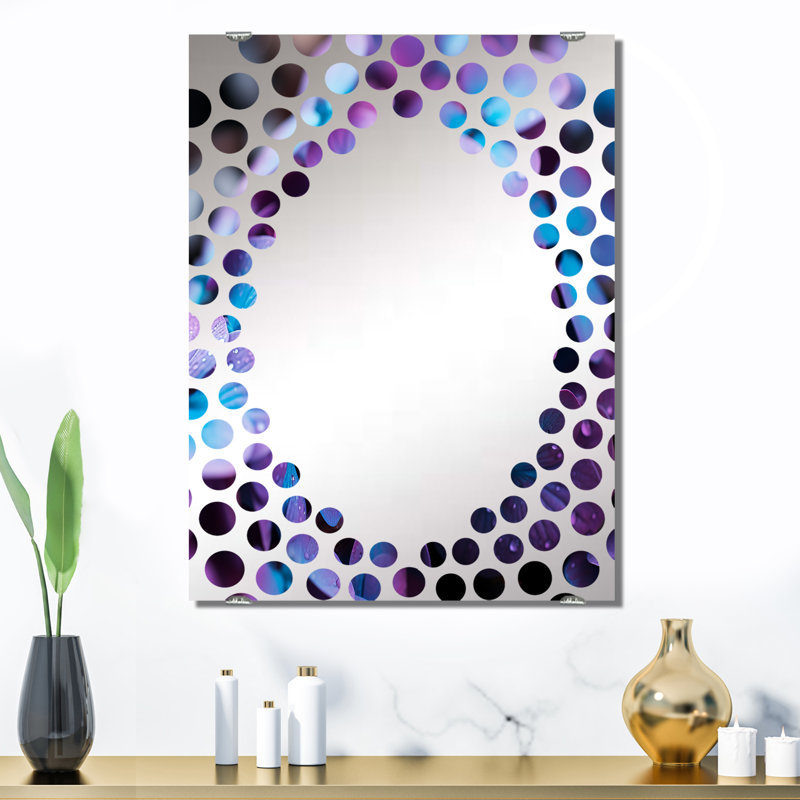 Stellacci - Miroir mural grand hortensia MIR141526, 32 po x 24 po