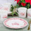 Ensemble d'assiettes à dessert en céramique fine 4 pièces Martha Stewart