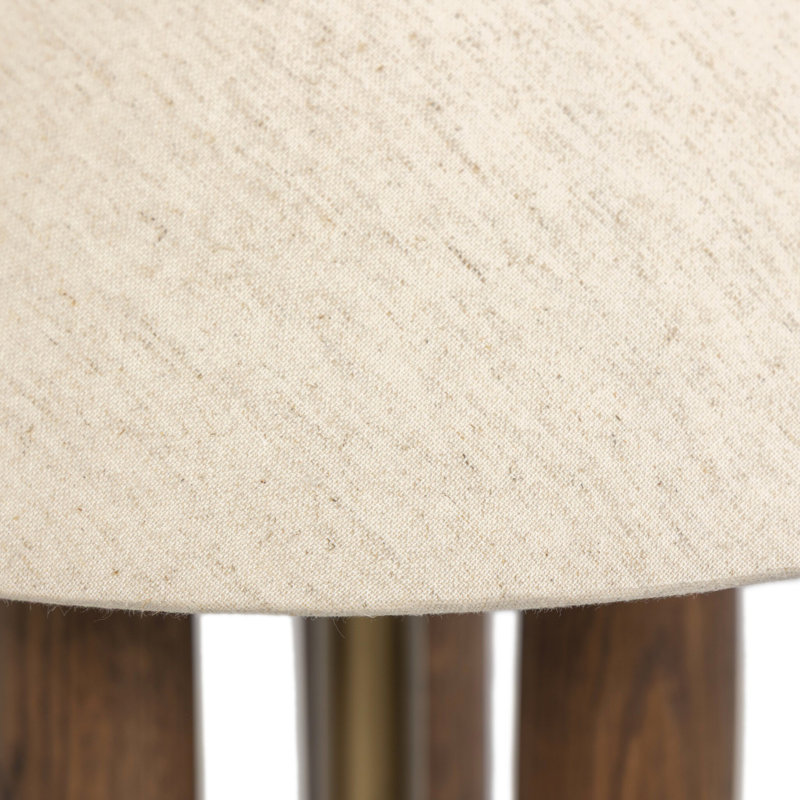 Medici Table Lamp, Tan, Linen, Brown