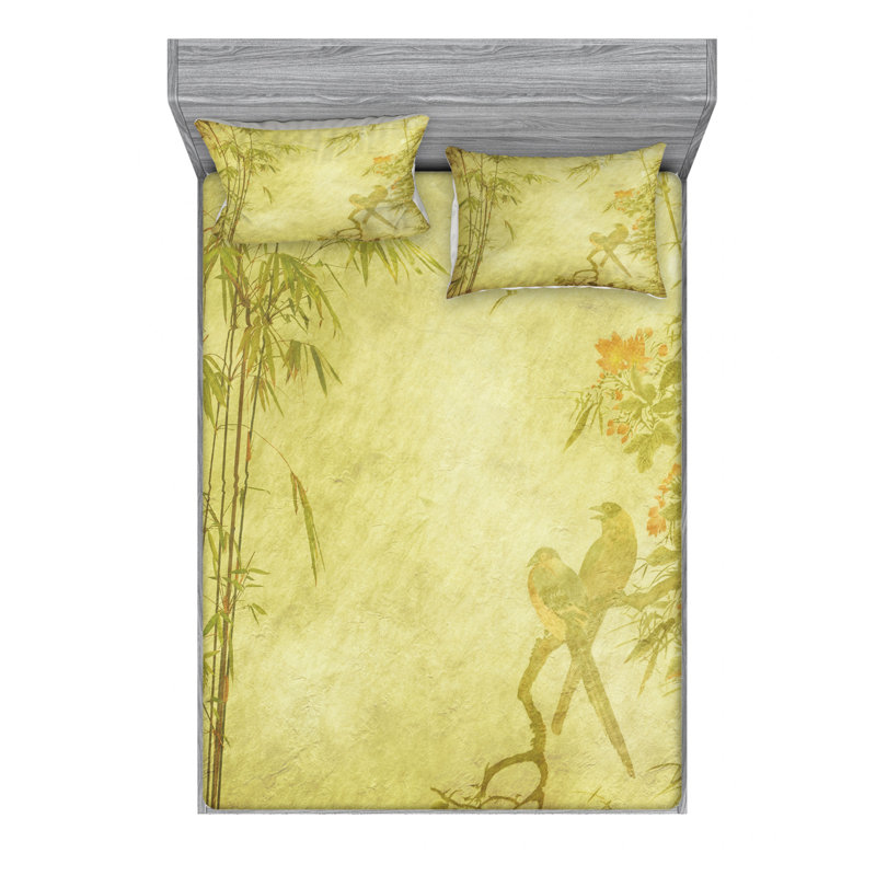 Microfiber Sheet Set, Queen Sheet Set with Fitted Sheet