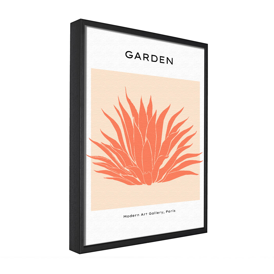 Bohemian Garden - Einzelner Bilderrahmen Grafik auf Leinwand