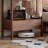 Black Walnut Coat Rack Brass Hooks Large Drawer
