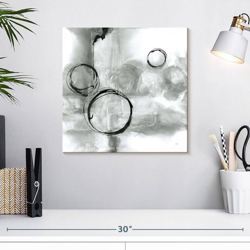 Avery Full Circle I Gray, 16" H x 16" W
