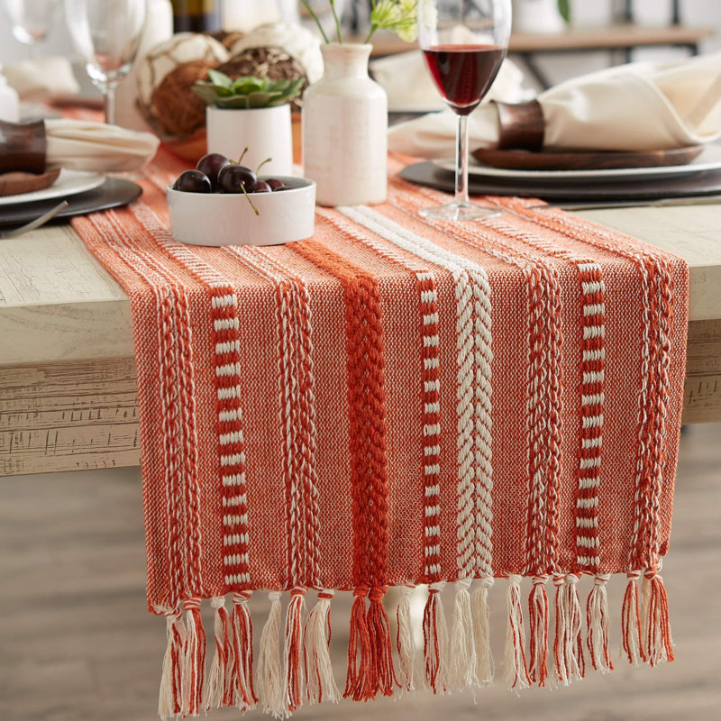 Chemin de table Farmhouse, Vintage Red