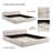 Soft Upholstered Bed with Checkerboard Headboard – King Sizes