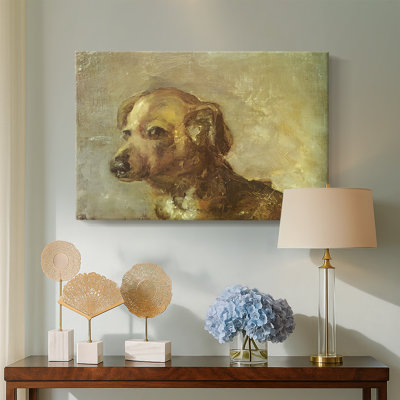 Head of a Dog (Tête de chien)-Pablo Picasso-Gallery Wrapped Canvas-c. 1895