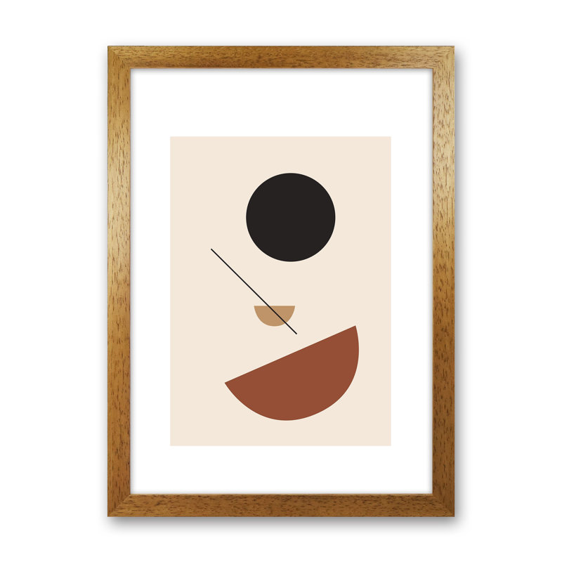 Mica Sand N13 by Pixy Paper - Print, Oak Framed, 84cm H x 59.4cm W x 3cm D