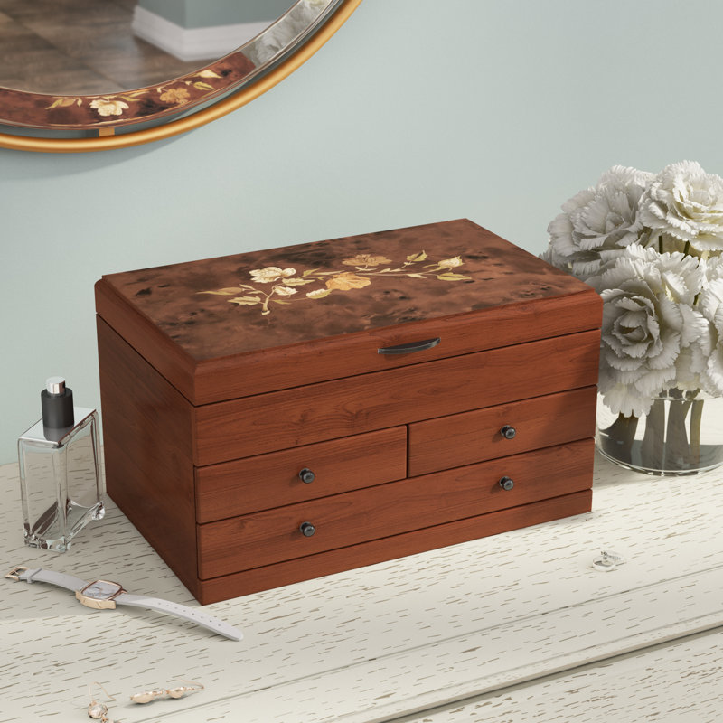 Boîte à bijoux en bois