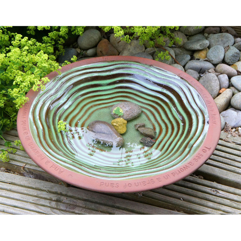 Craner Ceramic Single Tier Birdbath