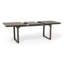 Table de salle à manger d'extérieur extensible en bois d'acacia, gris