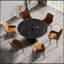 Table de salle à manger moderne en pierre artificielle avec base en acier au carbone, spacieuse et élégante pour les réunions de famille et les événements sociaux-2113696611-2113696610-2113696637