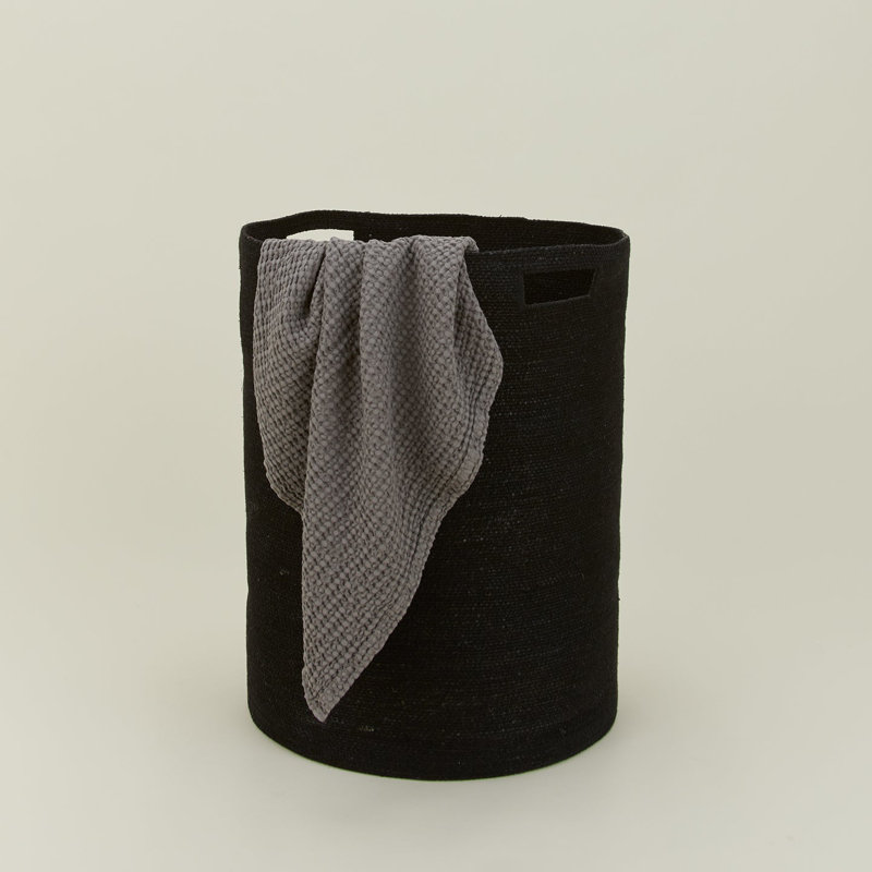 Laundry Hamper with Handles, Black
