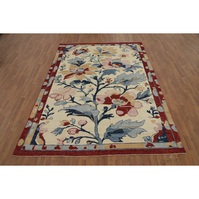 Tapis oriental floral Oushak 7 x 10