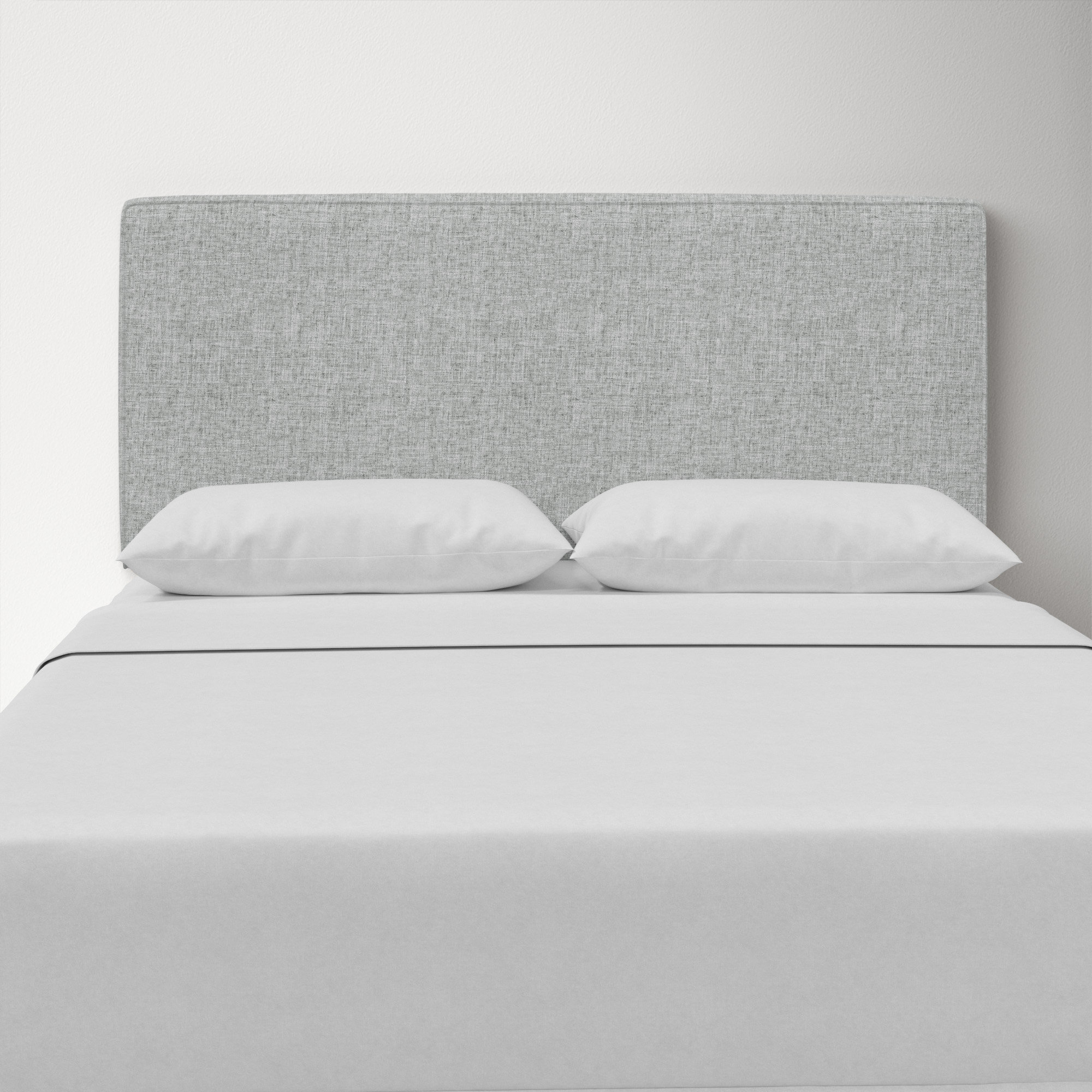 Marquise Upholstered Headboard, Zuma Pumice Textured Linen, King