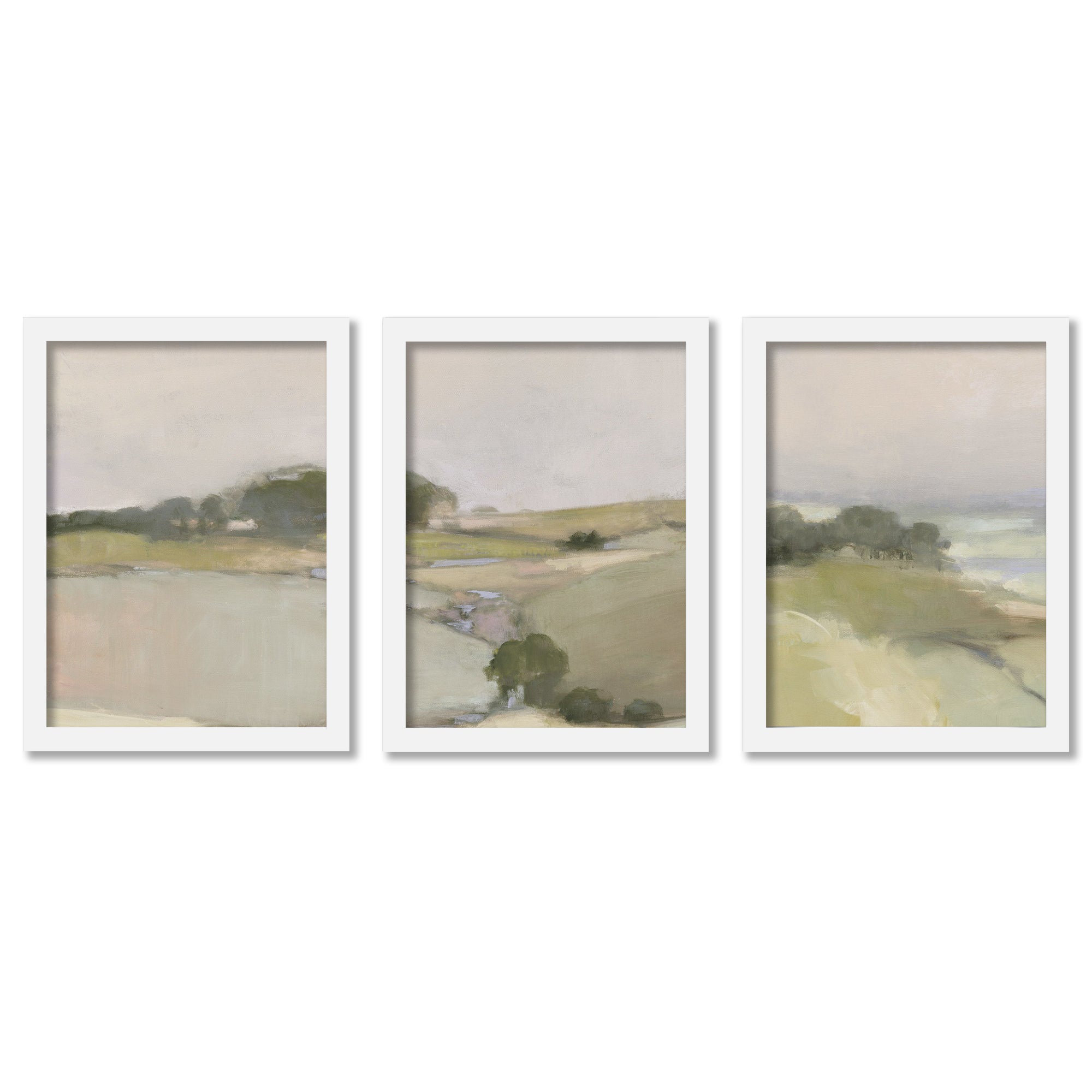 Red Barrel Studio® Dream Valley Framed On Wood 3 Pieces Painting