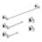 Cubic 5 - Piece Bathroom Hardware Set-58850953