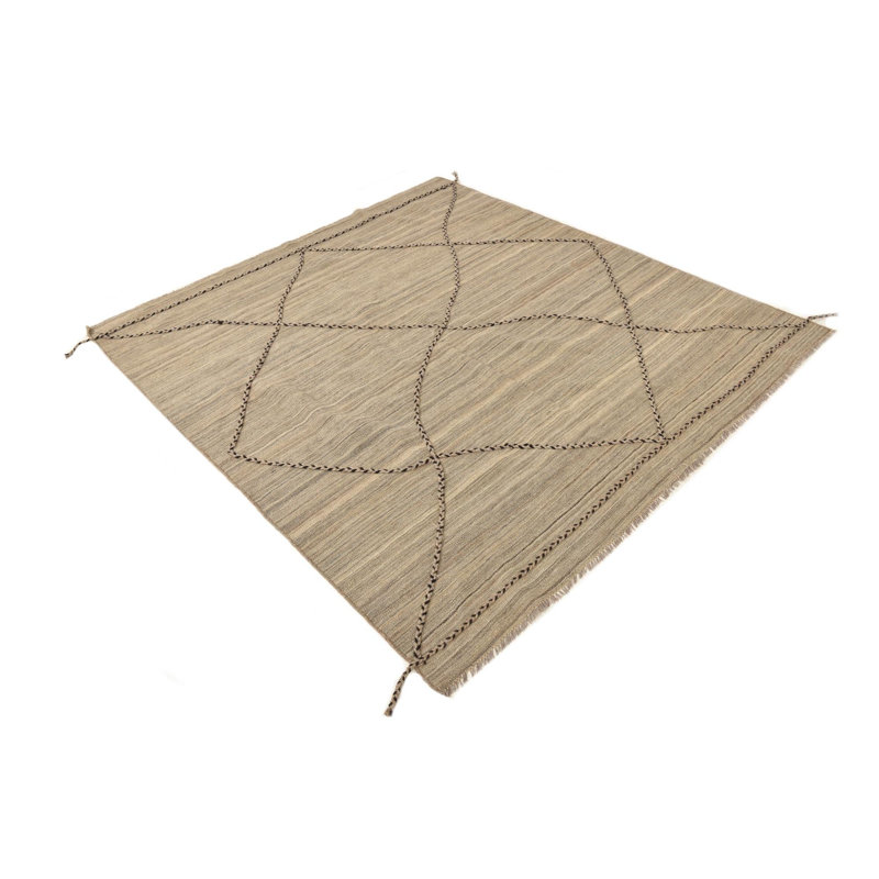 Square Iraheta Light Brown Rug