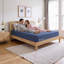Matelas double à ressorts ensachés ZONE 12 po avec mousse à mémoire de forme et couches de qualité supérieure, bleu et multicolore ZONE-710399229-709834781