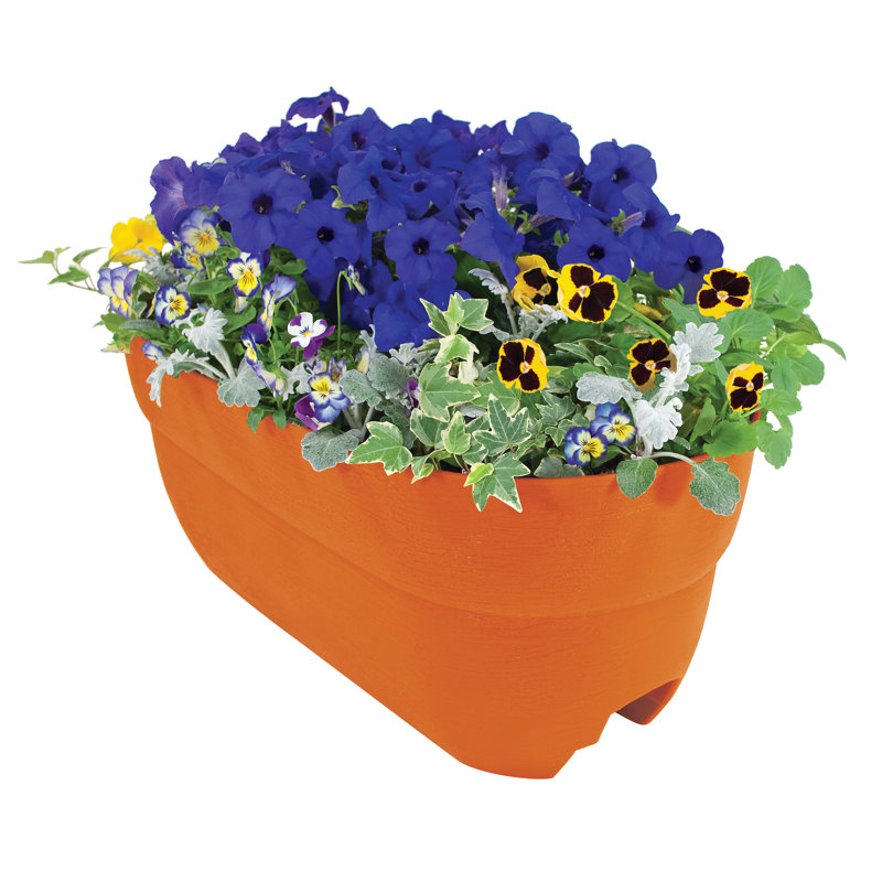 Dalisha Railing Planter, Terracotta