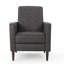 Fauteuil inclinable manuel Dupe, capitonnage capitonné gris foncé