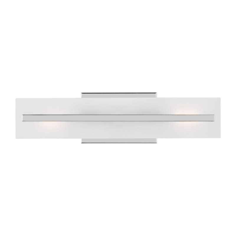 2 - Light Dimmable Vanity Light, Chrome
